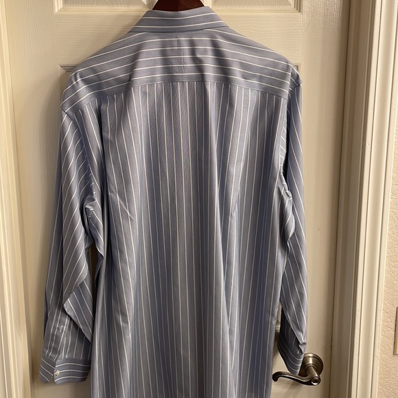 EUC Joseph A Bank Striped Collared Dress Shirt - Picture 3 of 4